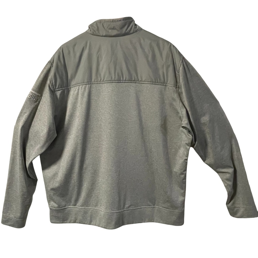 Cutter & Buck Mens XL Grey Hybrid Full Zip Super Bowl Embroidered Jacket - Picture 2 of 7